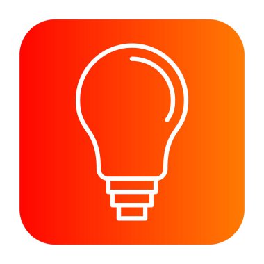 Beyaz arkaplanda ampul simgesi