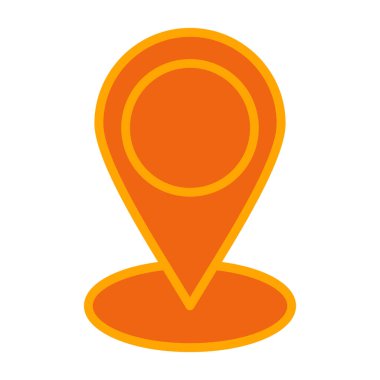 harita pin konumu simgesi vektör illüstrasyon grafik tasarımı