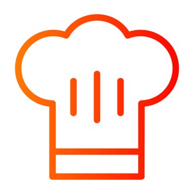 Şef ikonu. vektör illüstrasyonu