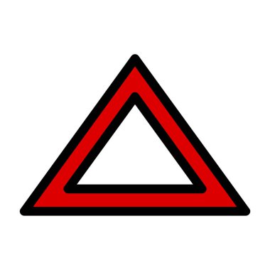 uyarı işareti simgesi, vektör illüstrasyonu