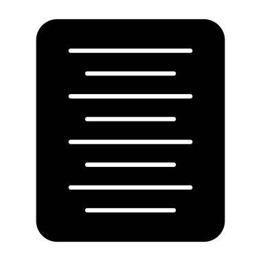 belge simgesi vektör illüstrasyonu