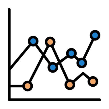 grafik ikonu vektör illüstrasyonu