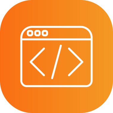Web geliştirme simgesi, vektör illüstrasyonu
