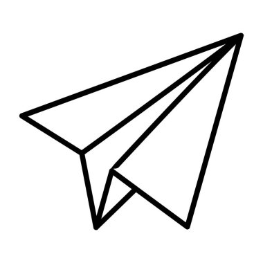 Kağıt düzlem simgesi, özet biçimi