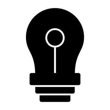 yaratıcı fikir ampulü, yaratıcı fikrin vektör simgesi