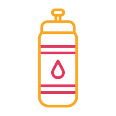 kan torbası ince renk çizgisi vektör simgesi