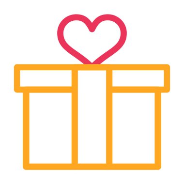 Kalp kutusu simgesi. Basit tasarım