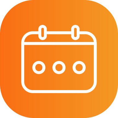 Takvim simgesi vektör illüstrasyonu