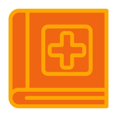 İlk yardım çantası simgesi, düz tasarım