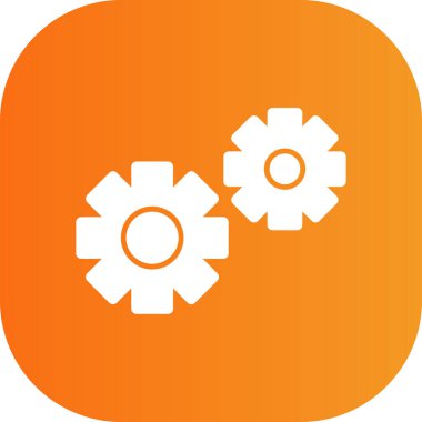 dişli simgesinin vektör illüstrasyonu