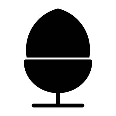 Yumurta simgesi vektör illüstrasyonu