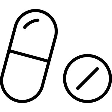 Hap. Web simgesi basit illüstrasyon