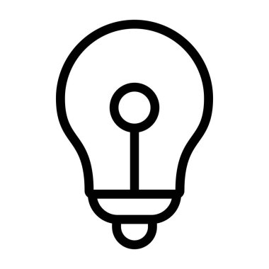 ampul simgesi vektör illüstrasyonu
