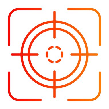 hedef vektör simgesi. Basit resimleme