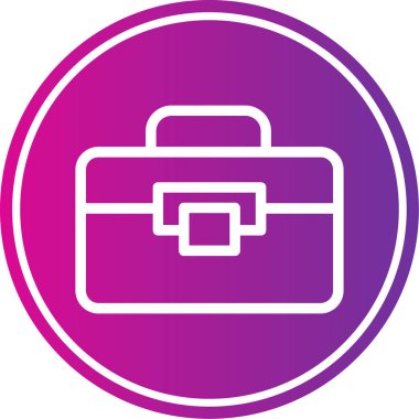 Evrak çantası modern simgesinin vektör illüstrasyonu