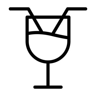 içecek vektör çizgisi simgesi