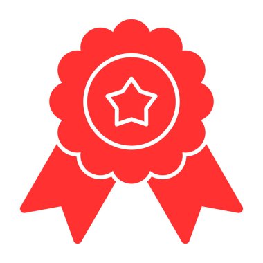 Rozet. Web simgesi basit illüstrasyon