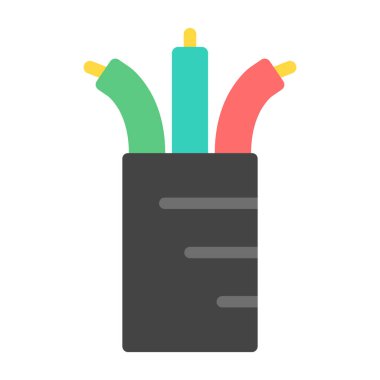 beyaz arkaplan üzerindeki iş için renk web simgesi