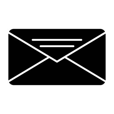 Zarf simgesi. Web için posta vektör simgesinin özet çizimi