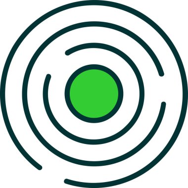 Hedef simgesi, basit vektör illüstrasyonu