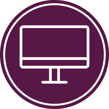 Modern bilgisayar simgesinin vektör illüstrasyonu