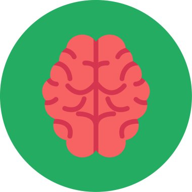 beyin ikonu vektör illüstrasyonu