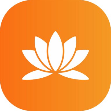 Lily web simgesi, vektör illüstrasyonu