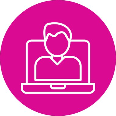 İnsan simgesinin vektör illüstrasyonu