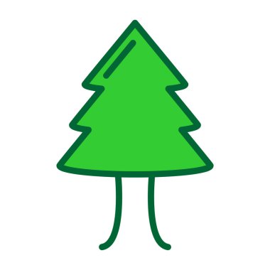 Beyaz arka plan üzerinde ağaç şeffaf işareti izole ağaç simge vektör