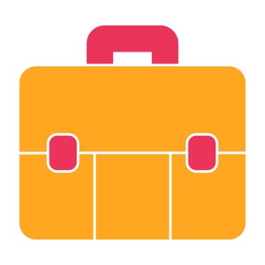 evrak çantası simgesi, düz tasarım biçimi