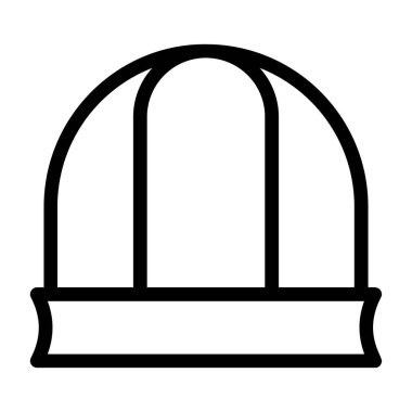 hat web simgesi, vektör illüstrasyonu