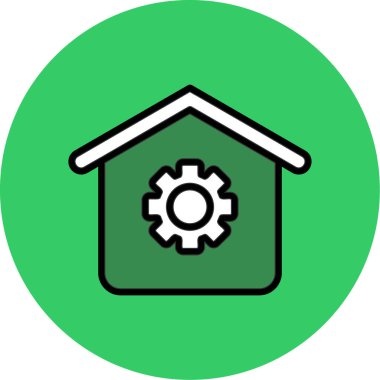 Ev simgesi vektör illüstrasyonu