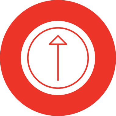 ok yukarı simge vektör illüstrasyonu