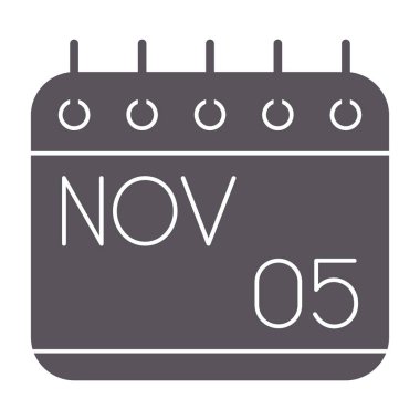 6 Kasım tarihli takvim