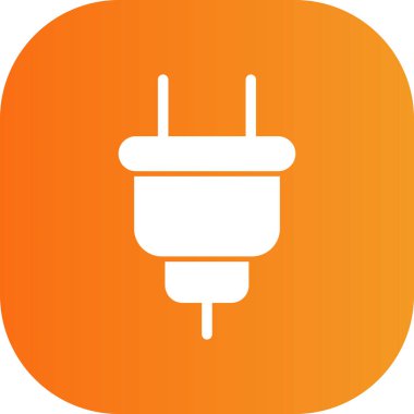 Elektrik dolgu simgesinin vektör illüstrasyonu