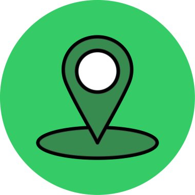 harita pin vektör simgesi