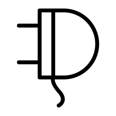 elektrik dolgu ikonu vektör illüstrasyonu