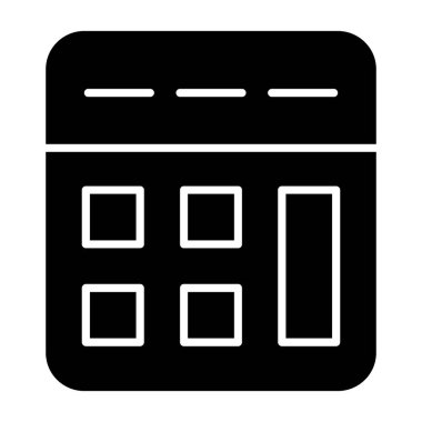 hesap makinesi simgesi, vektör illüstrasyonu