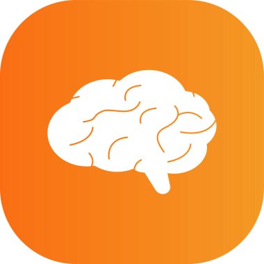 beyin ikonu vektör illüstrasyonu