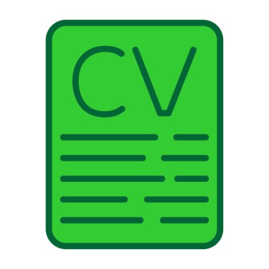 cv dosyası soyut arkaplanda izole edildi