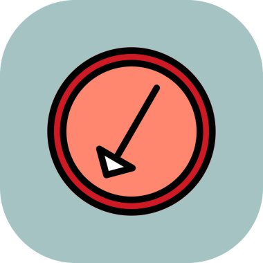 Sol Aşağı ok web simgesi, vektör illüstrasyonu