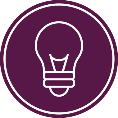 ampul modern simge vektör illüstrasyonu