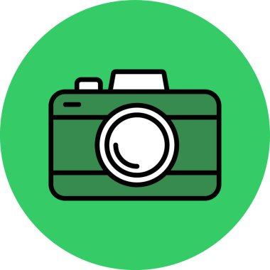 kamera simgesi vektör illüstrasyonu