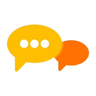 Sohbet ikonu. vektör illüstrasyonu