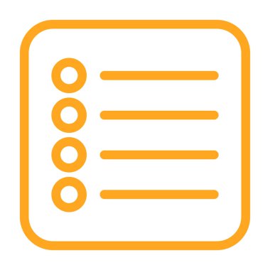 Kontrol listesi simgesi vektör illüstrasyonu