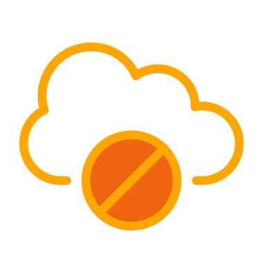 Bulut simgesi. düz tasarım