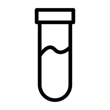 test tübü izole edilmiş vektör simgesi kolayca değiştirilebilir ya da düzenlenebilir