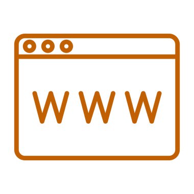 www web simgesi, vektör çizim