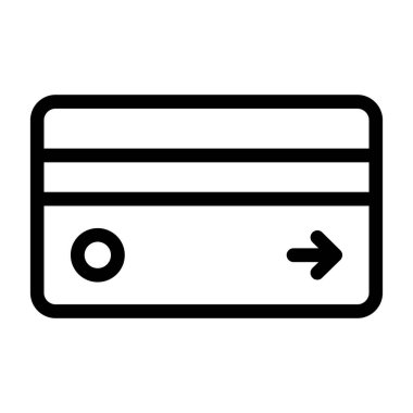 Kredi kartı ikonu vektör illüstrasyonu