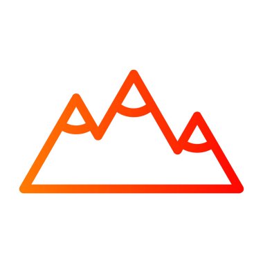 dağ ikonu vektör illüstrasyonu